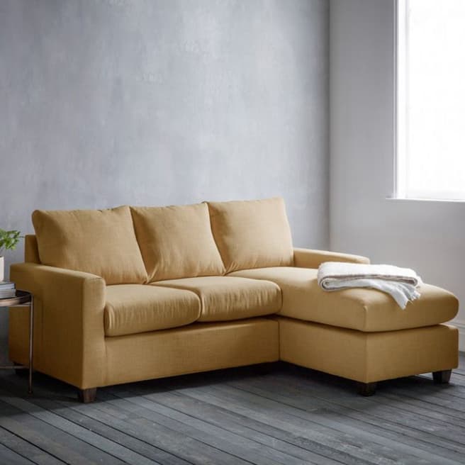 Gallery Living Stratford Right Hand Chaise Sofa in Field Ochre
