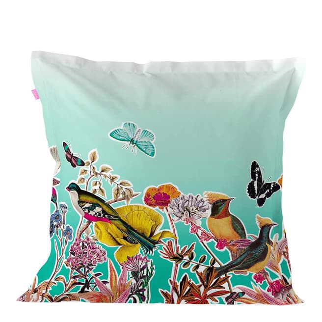 Happy Friday Birds of Paradise Square Cushion Cover