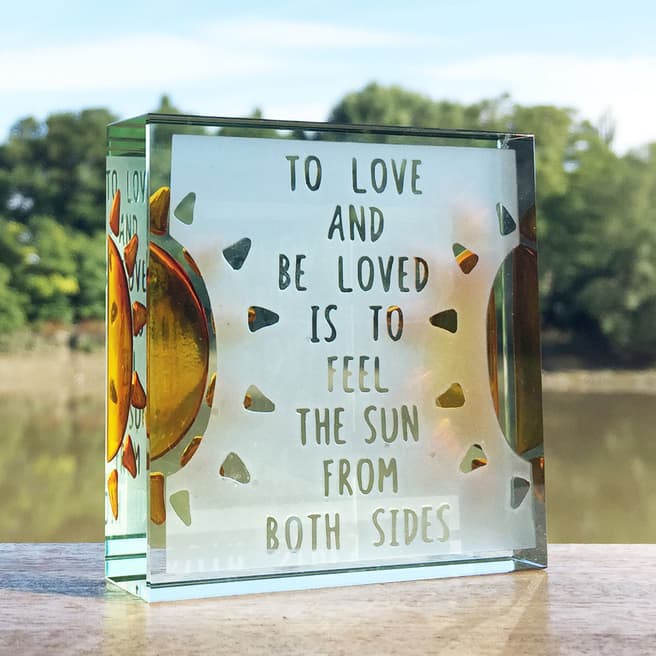 Spaceform To Love and Be Loved Medium Paperweight