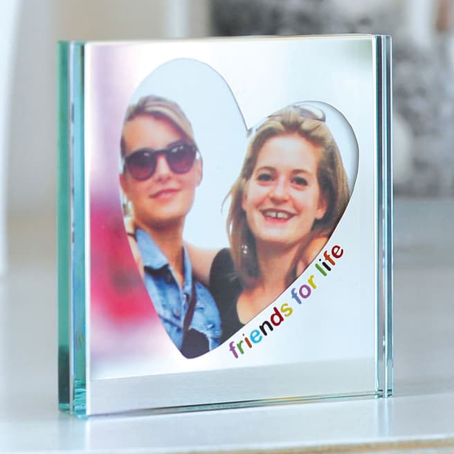 Spaceform Friends for Life Square Mirror Photo Frame 9.5x9.5cm