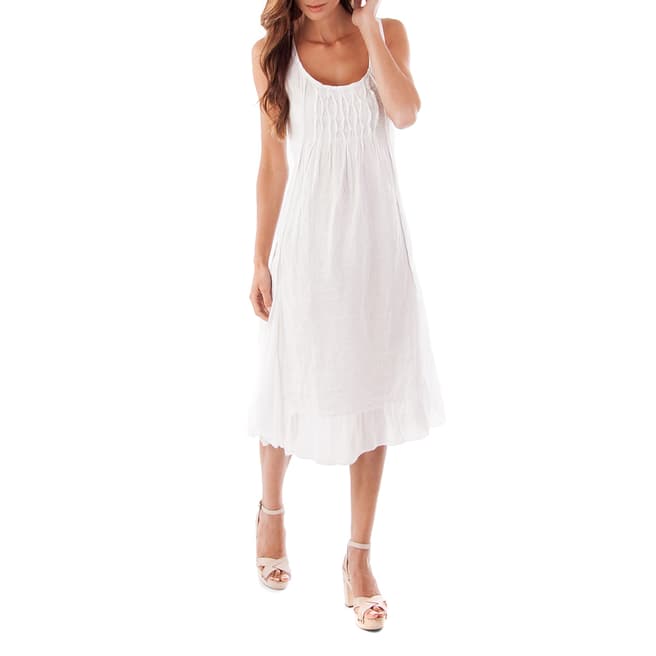 Toutes belles en LIN White Mykonos Linen Dress