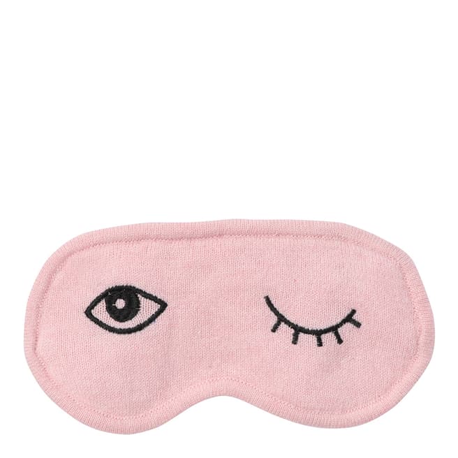 Laycuna London Pink Wink Cashmere Eye Mask