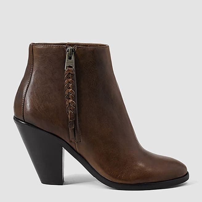 AllSaints Calvados Leather Paget Ankle Boots 
