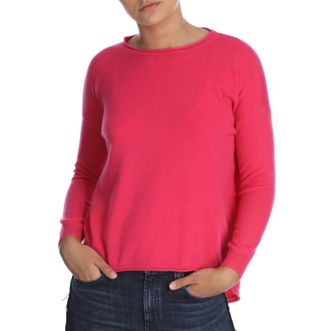 Cocoa Cashmere Long Sleeve Pink Cashmere Jumper