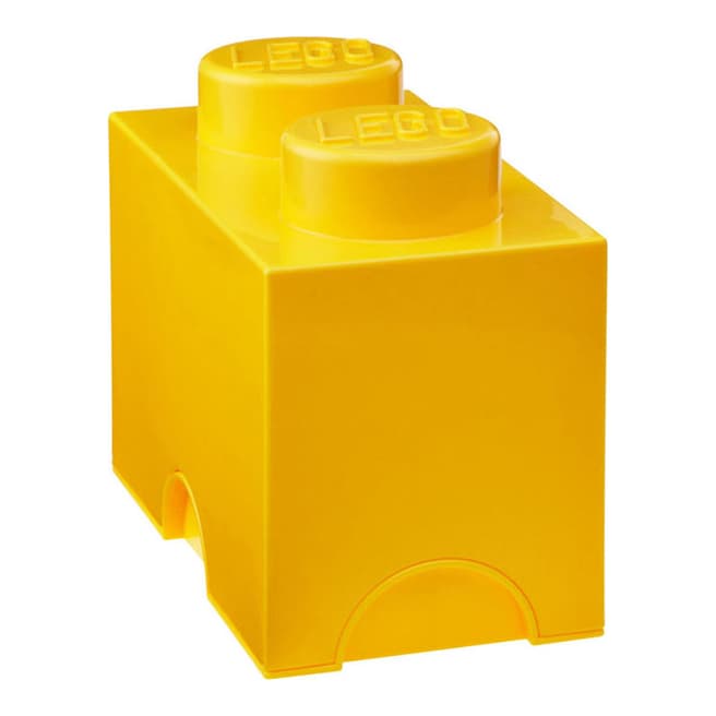 Lego Bright Yellow 2 Brick Storage Box