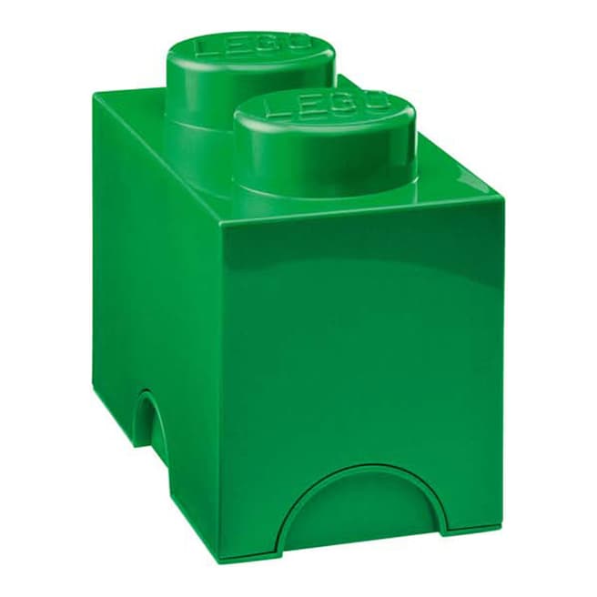 Lego Green 2 Brick Storage Box