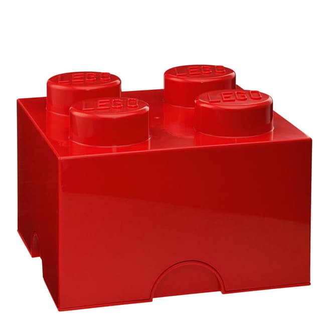 Lego Red 4 Brick Storage Box