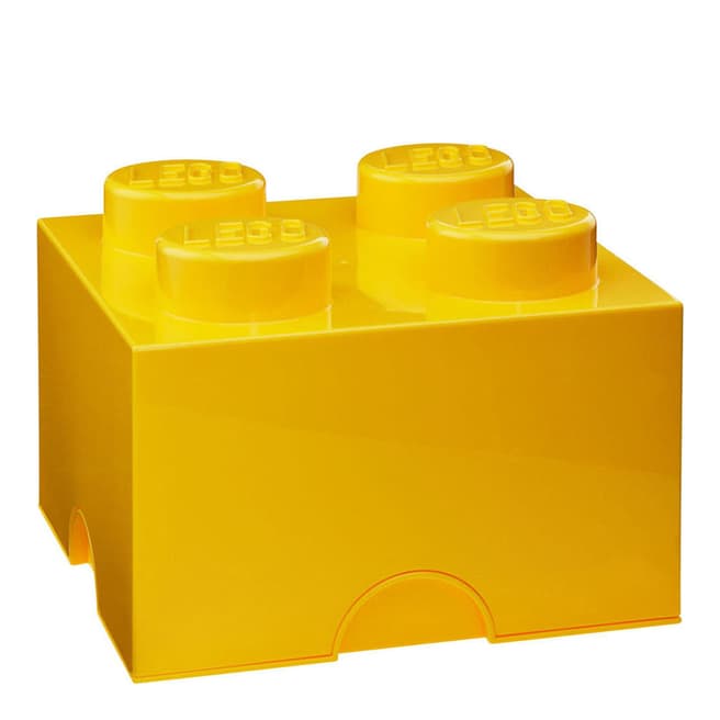 Lego Yellow 4 Brick Storage Box