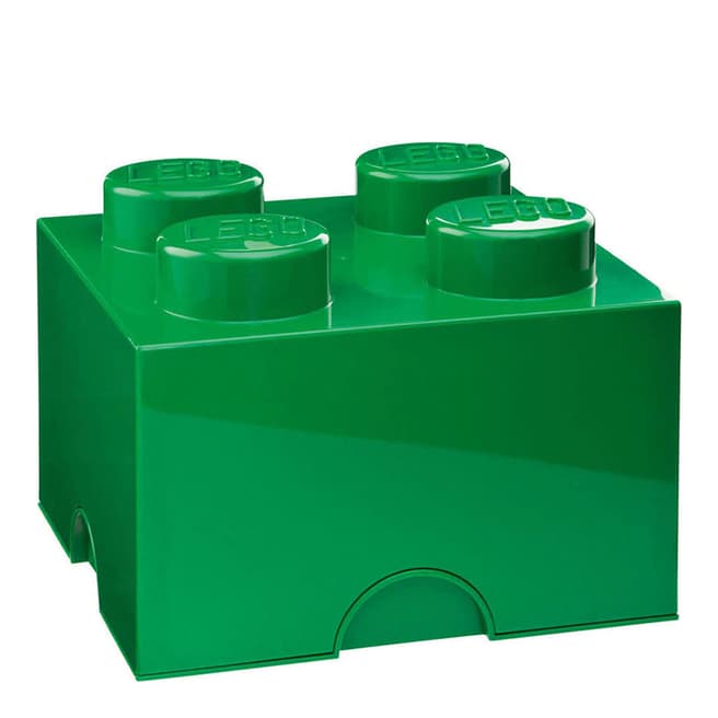 Lego Green 4 Brick Storage Box