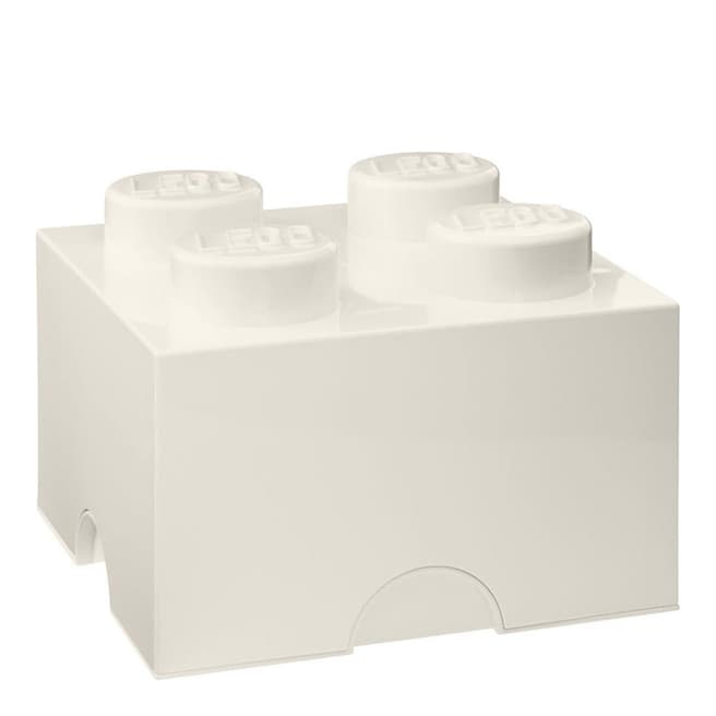 Lego White 4 Brick Storage Box