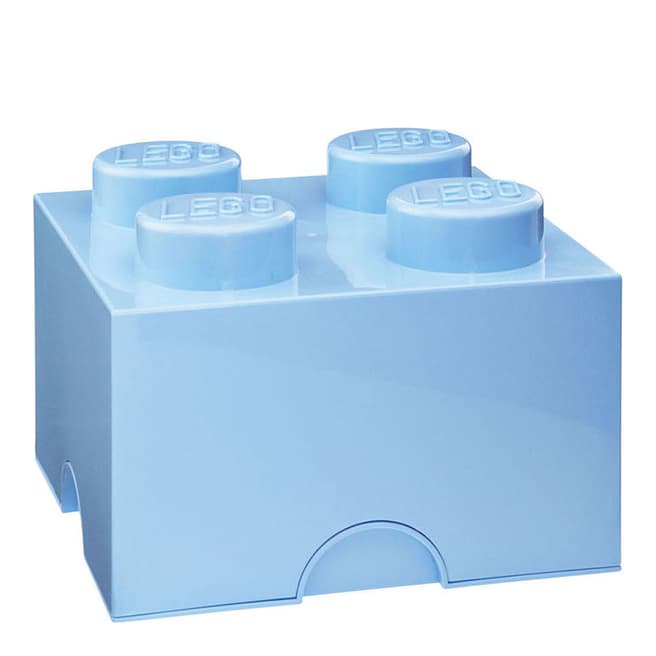 Lego Pale Blue 4 Brick Storage Box