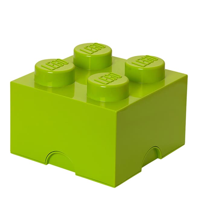 Lego Yellow Green 4 Brick Storage Box