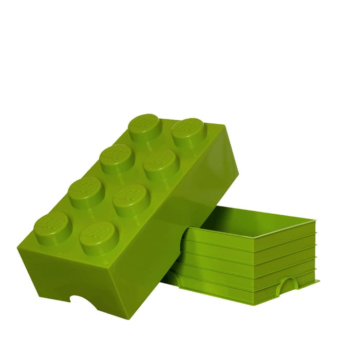 Lego Lime 8 Brick Storage Box