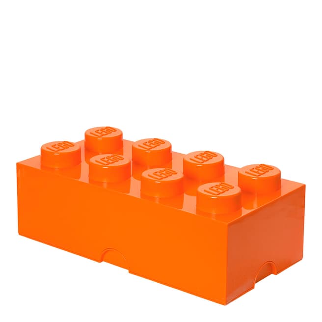 Lego Orange 8 Brick Storage Box