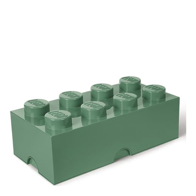 Lego Sand Green 8 Brick Storage Box