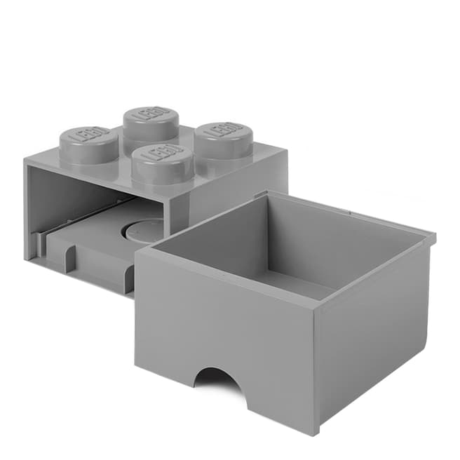 Lego Grey 4 Brick Drawers