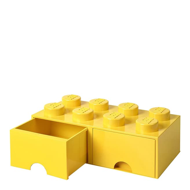 Lego Yellow 8 Brick Drawers