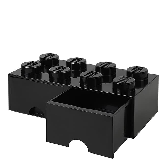 Lego Black 8 Brick Drawers