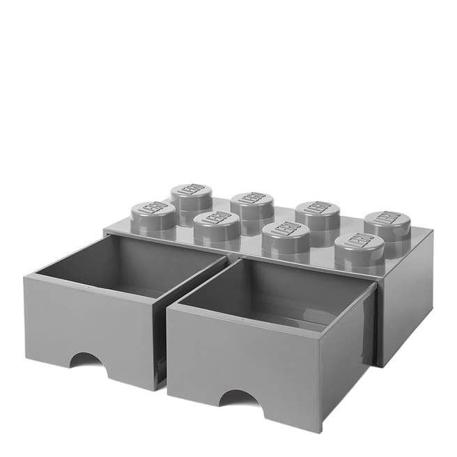 Lego Grey 8 Brick Drawers