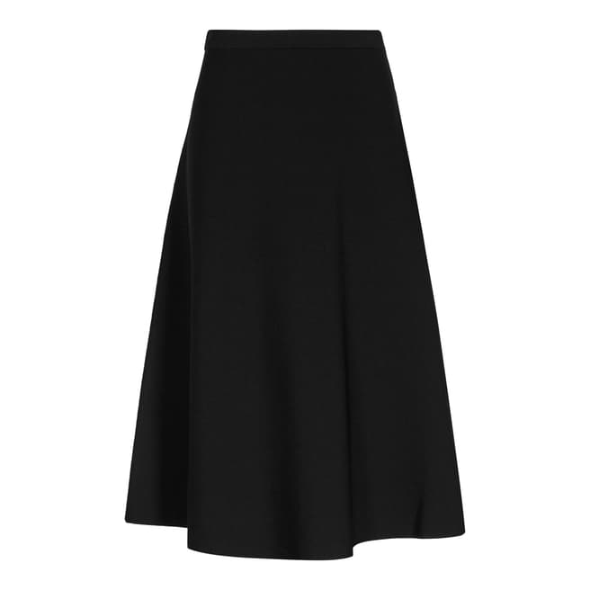 Reiss Black Loretta Knitted Skirt