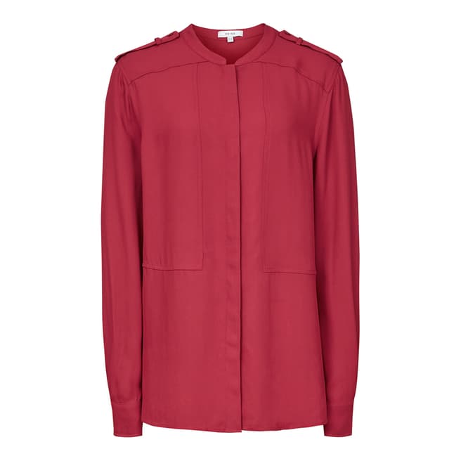 Reiss Red Anna Blouse