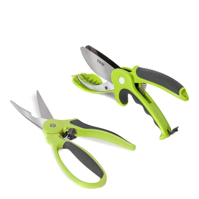 Tower Set of 2 Green/Graphite Easy Cutters