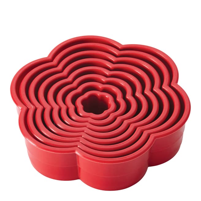 Cake Boss 8 Piece Red Decorating Daisy Cutters