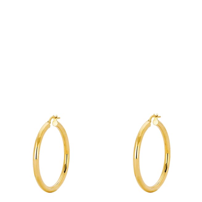 Chloe Collection by Liv Oliver Gold Plated Hoop Earrings