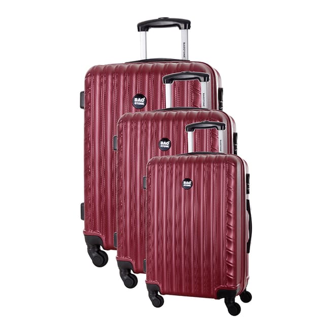 Bagstone Bordeaux Set Of Three  Sweety Suitcases 46/56/66cm
