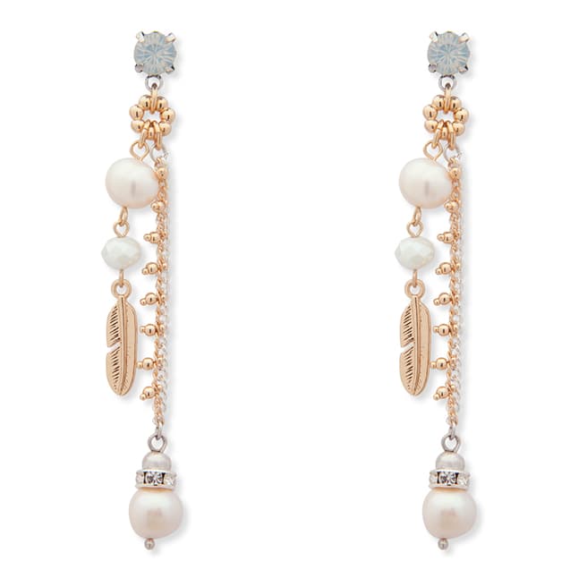 BiBi Bijoux Gold Pearl Drop Earrings