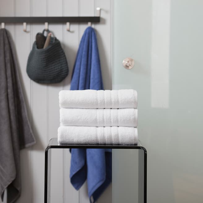 Deyongs Pure Zero Twist Bath Towel, White