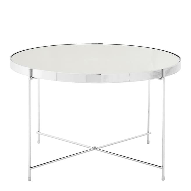 Fifty Five South Allure Large Silver Mirror Side Table