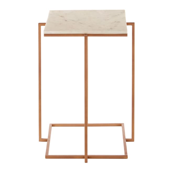 Fifty Five South Shalimar Side Table with Gold Finish Legs