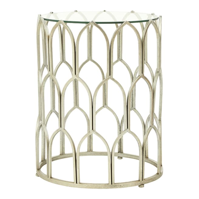 Fifty Five South Merlin Side Table, Silver
