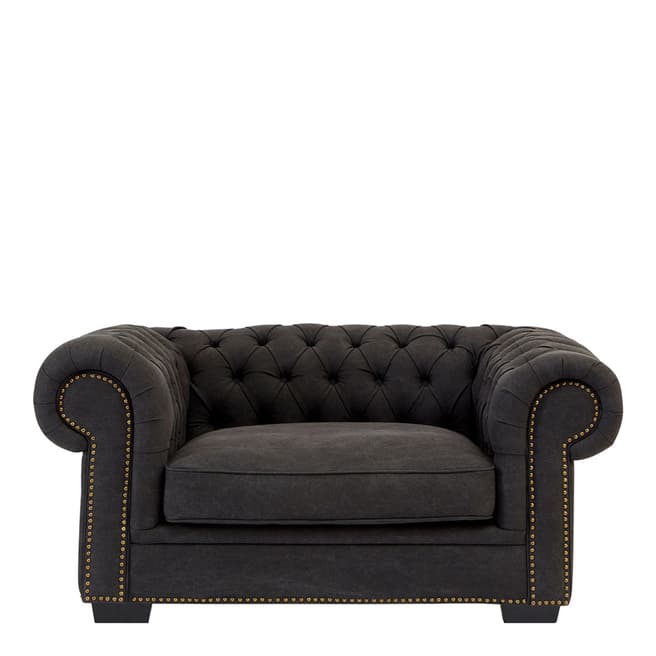 Premier Housewares Lincoln Armchair, Black