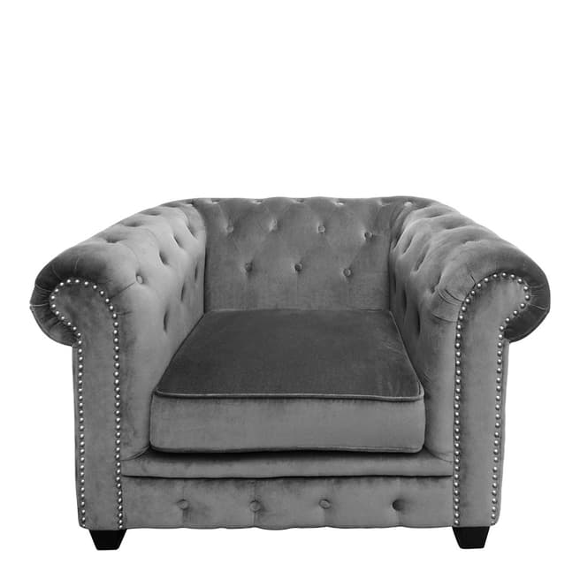 Premier Housewares Regents Park Chair, Grey