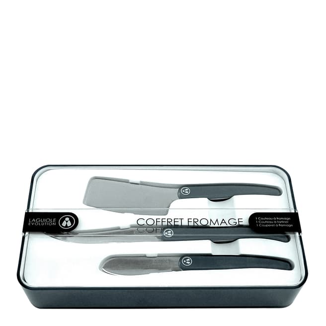 Laguiole Set of 3 Specialist Cheese Knives, Blue