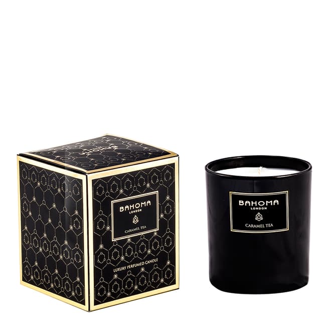 Bahoma Obsidian Black Collection Caramel Tea Candle 220g