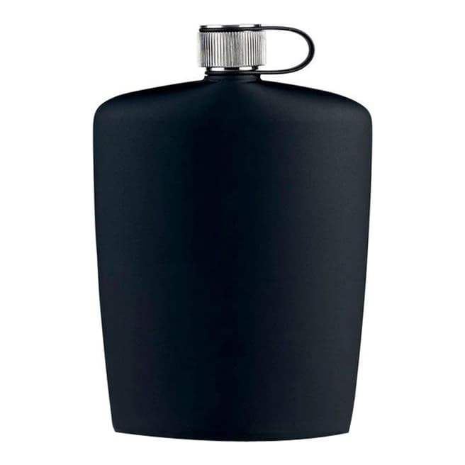 Nuance Black Rubber Hip Flask, 160ml