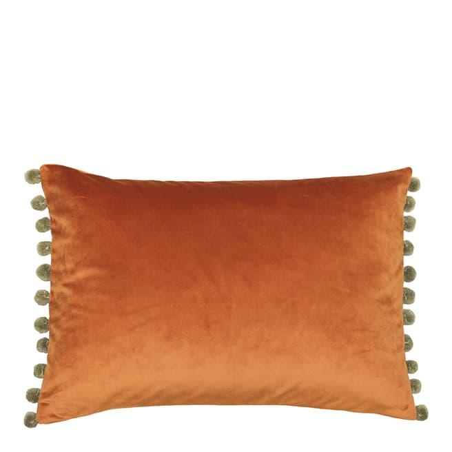 Riva Home Rust/Khaki Fiesta Cushion, 35x50cm
