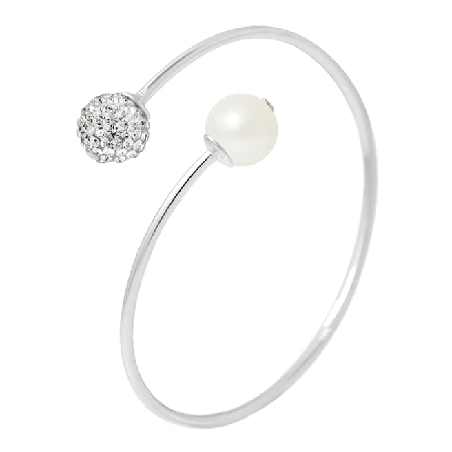 Wish List Silver/White You and Me Pearl Bracelet