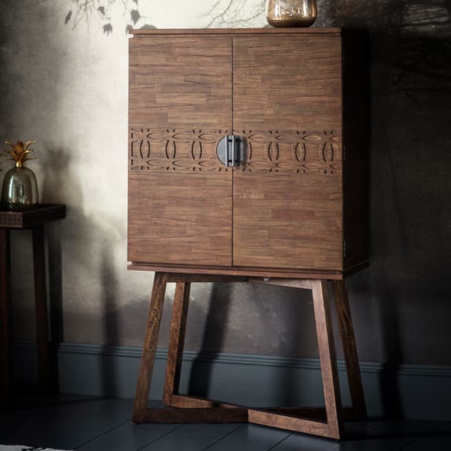 Gallery Living Tergul Brown Cocktail Cabinet