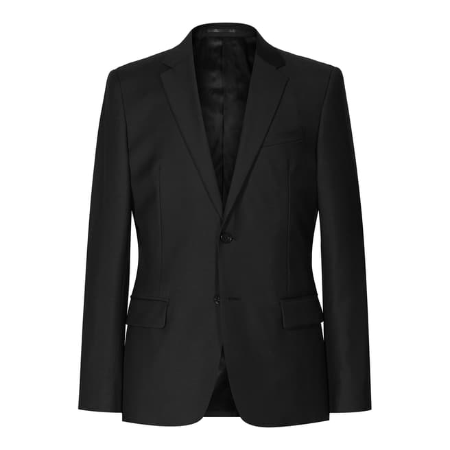 Reiss Black Harry Modern Wool Suit Jacket