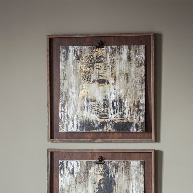 Gallery Living Serenity Buddha II Framed Art 53x53cm