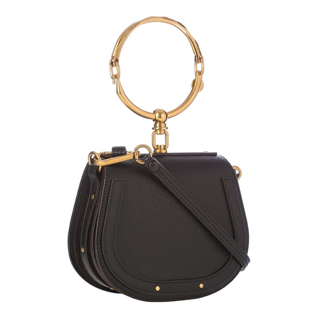 Chloe Black Small Nile Leather Bracelet Bag
