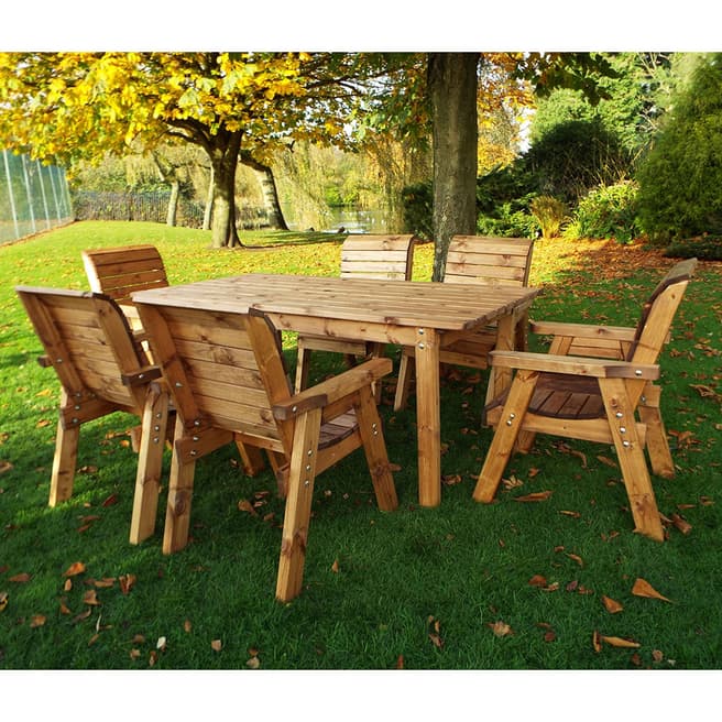 Charles Taylor Six Seater Rectangle Large Table Set