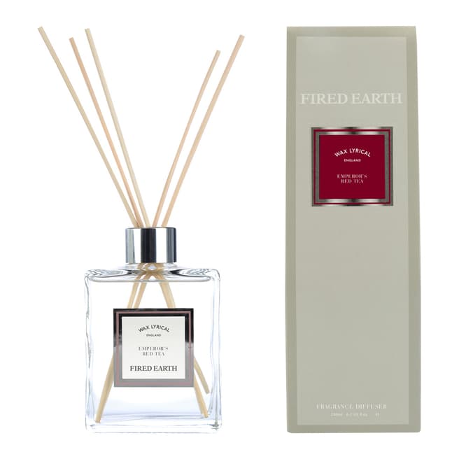 Wax Lyrical Reed Diffuser, Emperors Red Tea, 200ml, Fired Earth