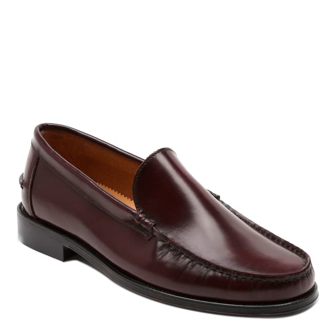 Ortiz & Reed Burgundy Leather Fadio Loafers