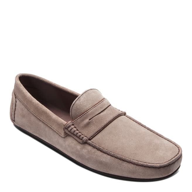 Ortiz & Reed Taupe Suede Sigurd Moccasins