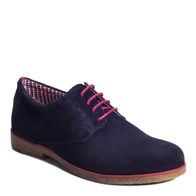 Ortiz & Reed Navy Suede Sky Oxford Shoes